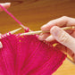 Clover 3009 Bamboo Knitting Repair Hooks - Using the point