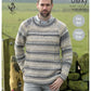 Drifter Chunky Leaflet 4600 - Raglan Pullover with Round Neck