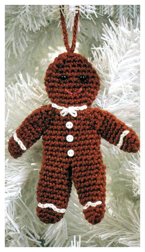 Christmas Crochet Book 1 - Gingerbread Man Decoration