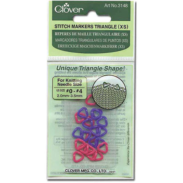 Clover 3148 Stitch Markers Triangle XS