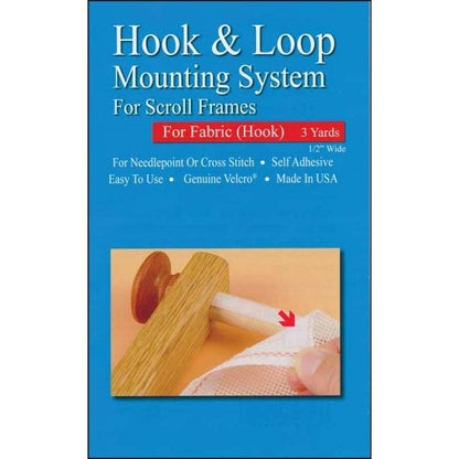 Hook & Loop or Baste Scroll Rods and Mounting System