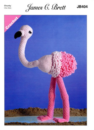 Flutterby Pattern Leaflet JB404 - Flo the Flamingo