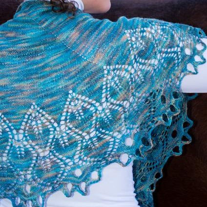 Kingswood Crescent Shawl by Emily Ross for Juniper Moons Farm