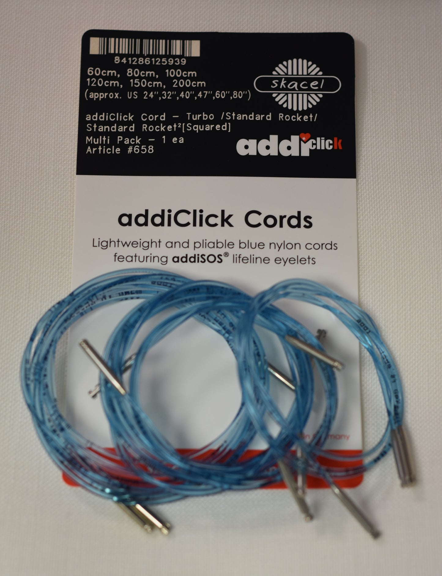 Addi Click Interchangeable Cords (set of 6)