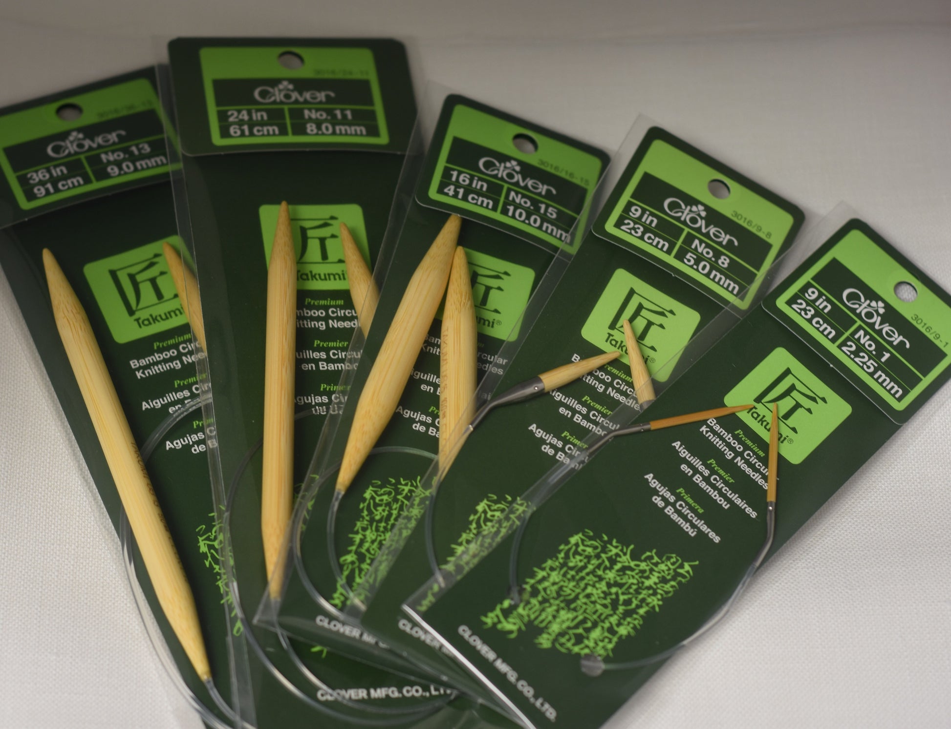 Ferri Da Maglia A Doppia Punta Clover Takumi - Set 5 Ferri In Bambù 2.50mm, 12.5cm - Foto 11