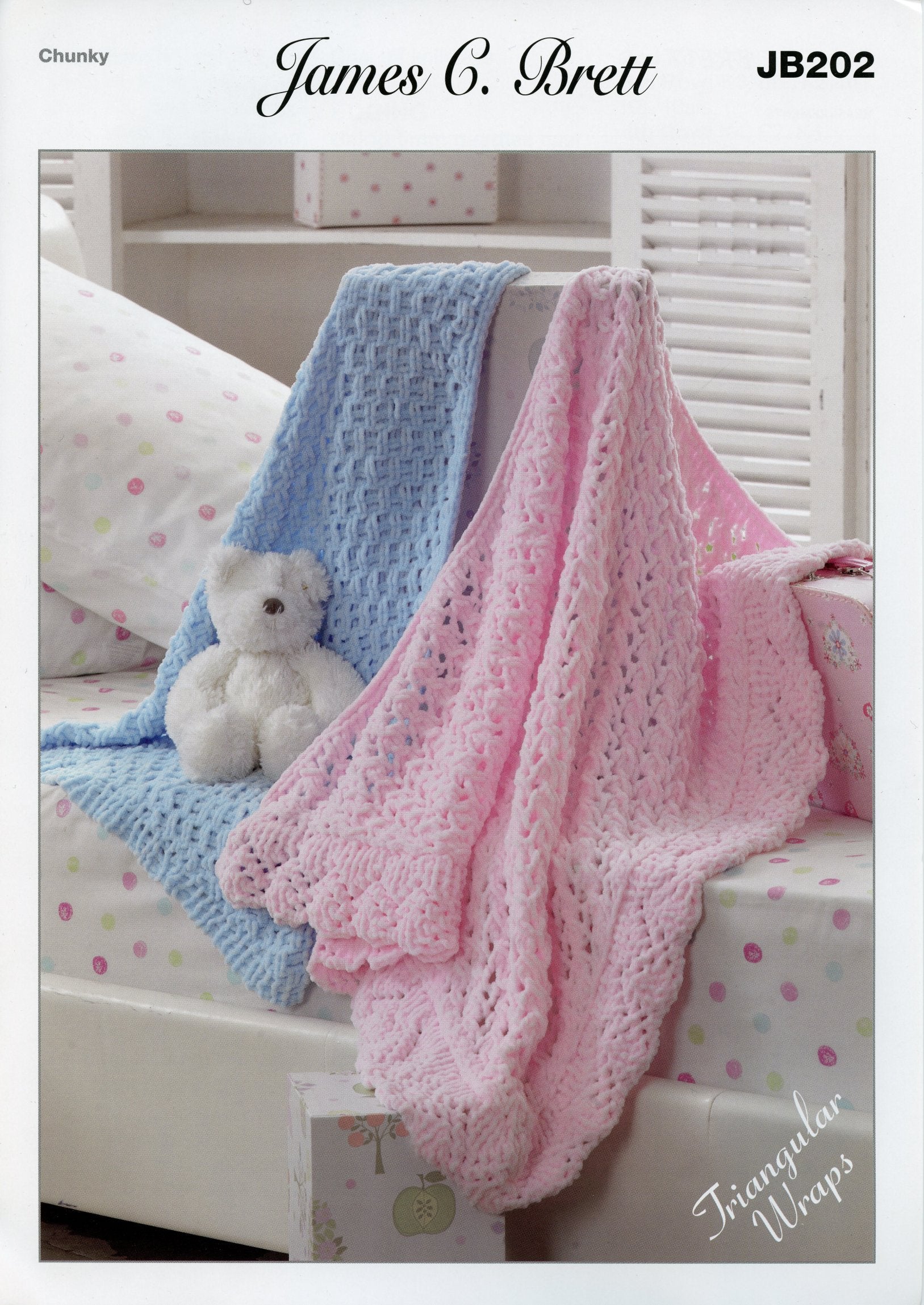Flutterby Chunky Patterns JB202 Blankets
