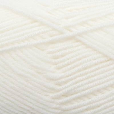 A skein of Estelle Superwash Merino DK wool yarn in Snow white color.