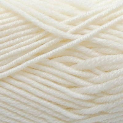 A skein of Estelle Superwash Merino DK wool yarn in Cream color.