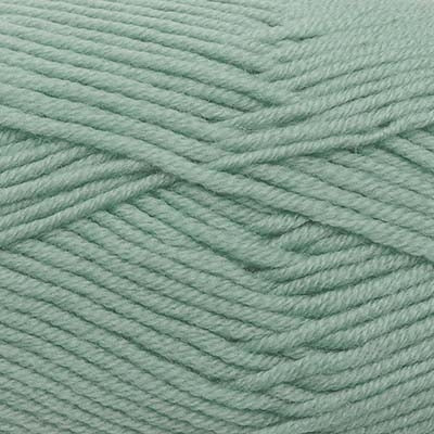 A skein of Estelle Superwash Merino DK  wool yarn in Arctic green colour.