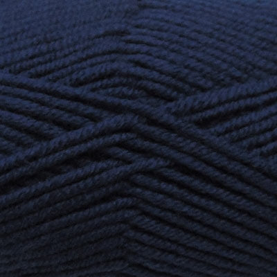 A skein of Estelle Superwash Merino DK  wool yarn in Navy blue colour.