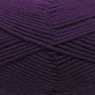 A skein of Estelle Superwash Merino DK  wool yarn in Plum purple colour.