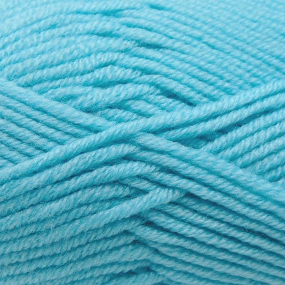 A skein of Estelle Superwash Merino DK  wool yarn in Seafoam blue colour.