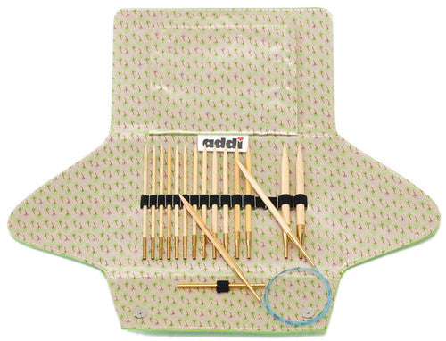 Addi Click Bamboo Interchangeable Circular Knitting Needle Set