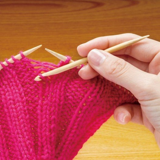 Clover 3009 Bamboo Knitting Repair Hooks - Using the hook