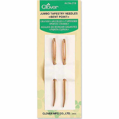Clover 219 Jumbo Tapestry Needles (Bent Point)