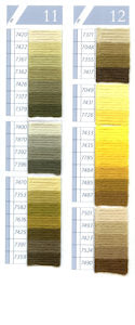 DMC Tapestry Wool Chart - Columns 11 & 12 (small image)