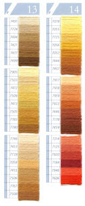 DMC Tapestry Wool Chart - Columns 13 & 14 (small image)