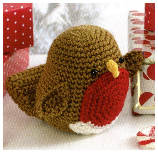 Christmas Crochet Book 1 - Robin