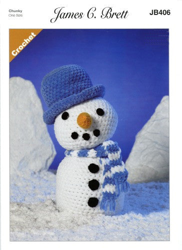 Flutterby Pattern Leaflet JB406 - Frosty the Snowman