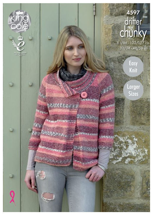 Drifter Chunky Leaflet 4597 - Jacket with 3/4 Sleeves