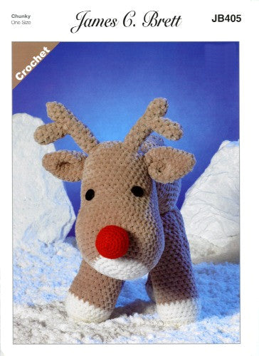 Flutterby Pattern Leaflet JB405 - Rudolf the Reindeer