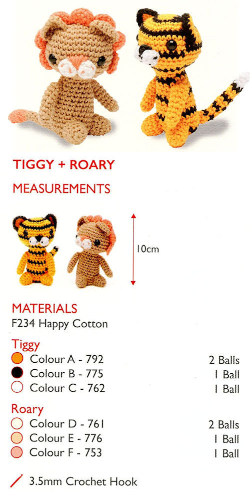 Sirdar Happy Cotton Book 1 - Tiggy & Roary