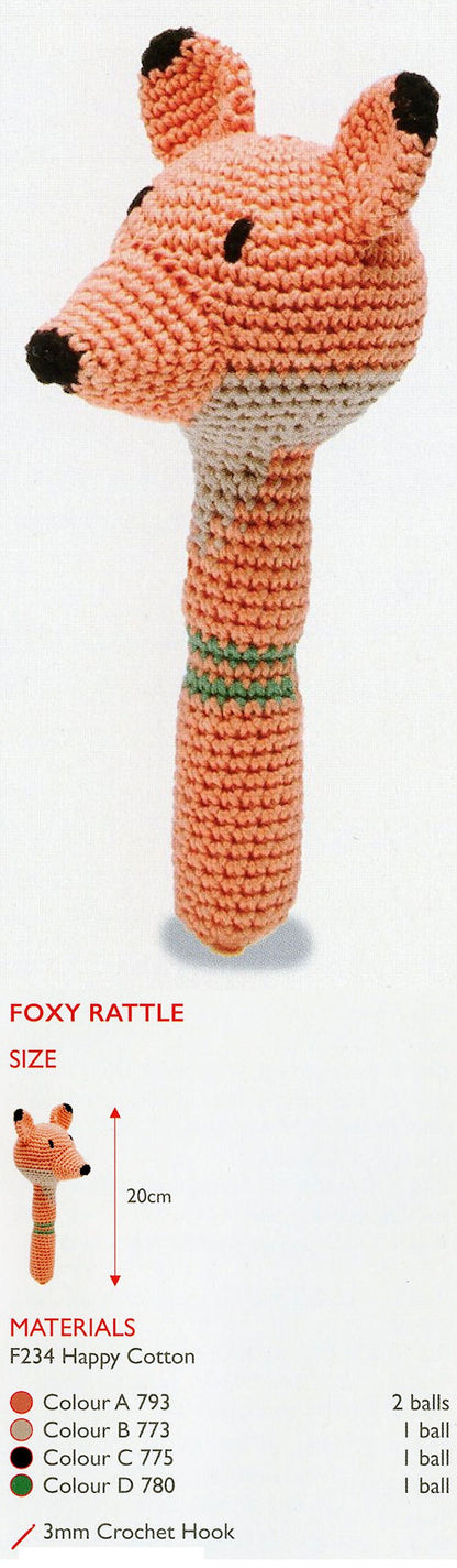 Sirdar Happy Cotton Book 10 -- Foxy Rattle