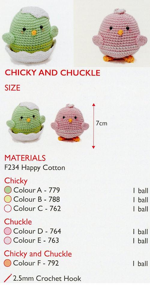 Sirdar Happy Cotton Book 3 - Chicky & Chuckle