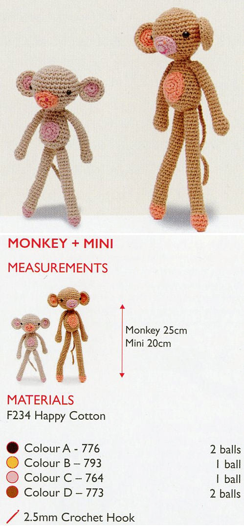 Sirdar Happy Cotton Book 4 - Monkey & Mini