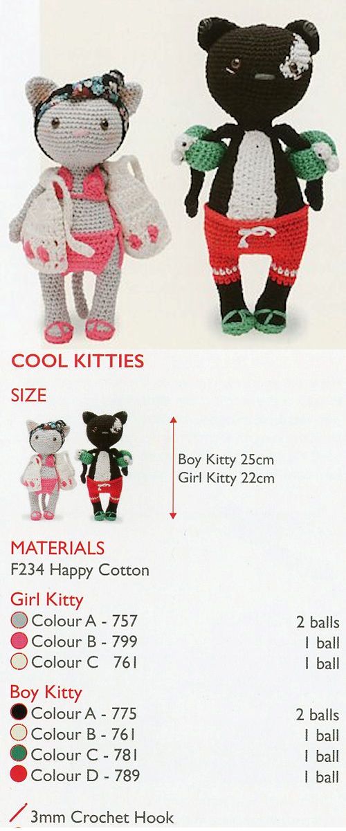Sirdar Happy Cotton Book 6 -- Cool Kitties