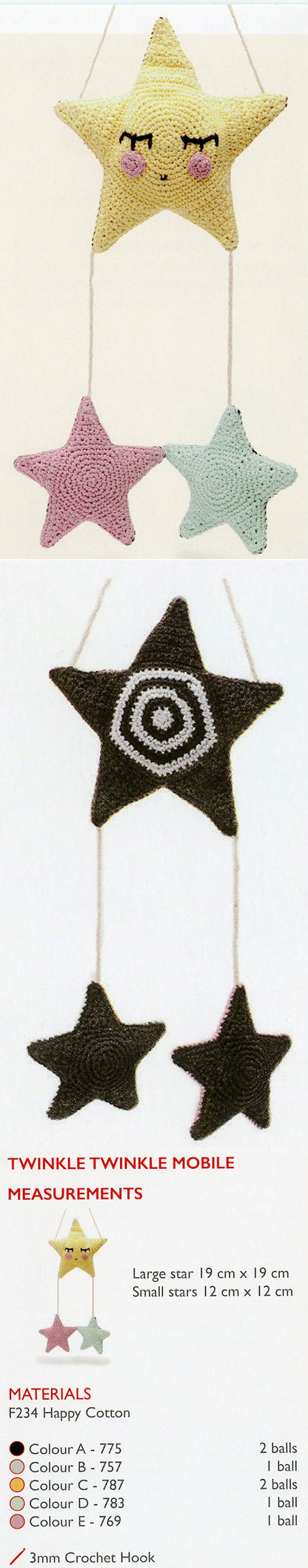 Sirdar Happy Cotton Book 9 -- Twinkle Twinkle Mobile
