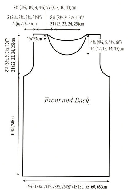 Marina Top Pattern Leaflet by Claudia Wersing for Juniper Moon Farm - Schematic