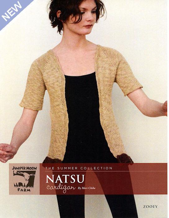 Natsu Cardigan Pattern Leaflet by Mari Chiba for Juniper Moon Farm
