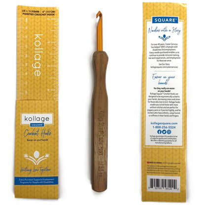 Kollage Square Crochet Hook - pointed tip
