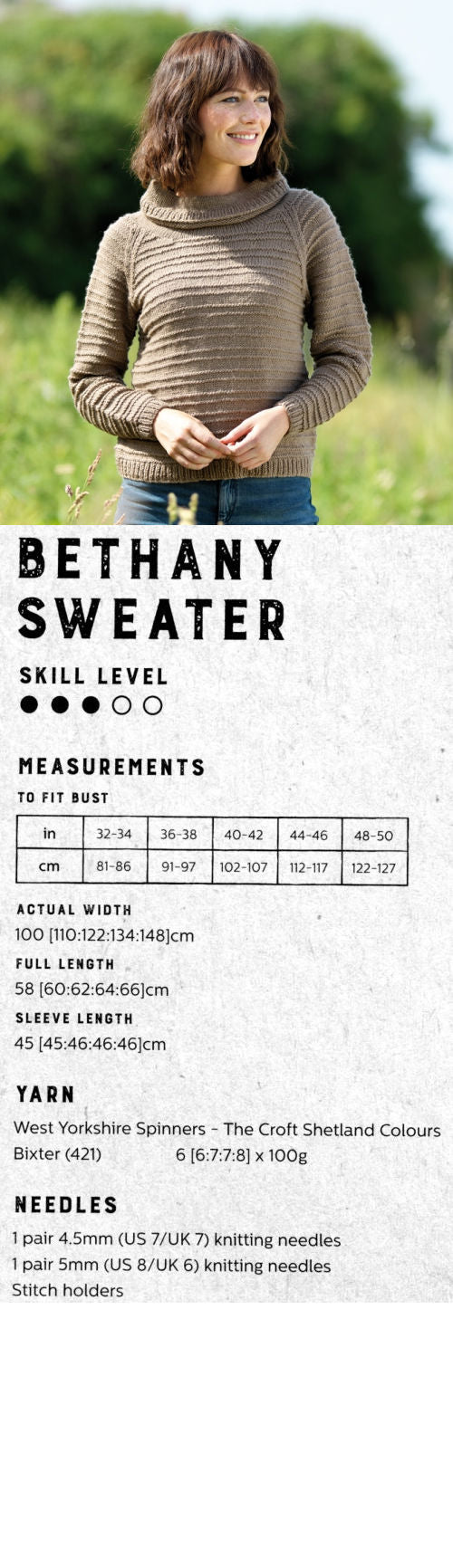The Croft:  Shetland Colours -- Bethany Sweater