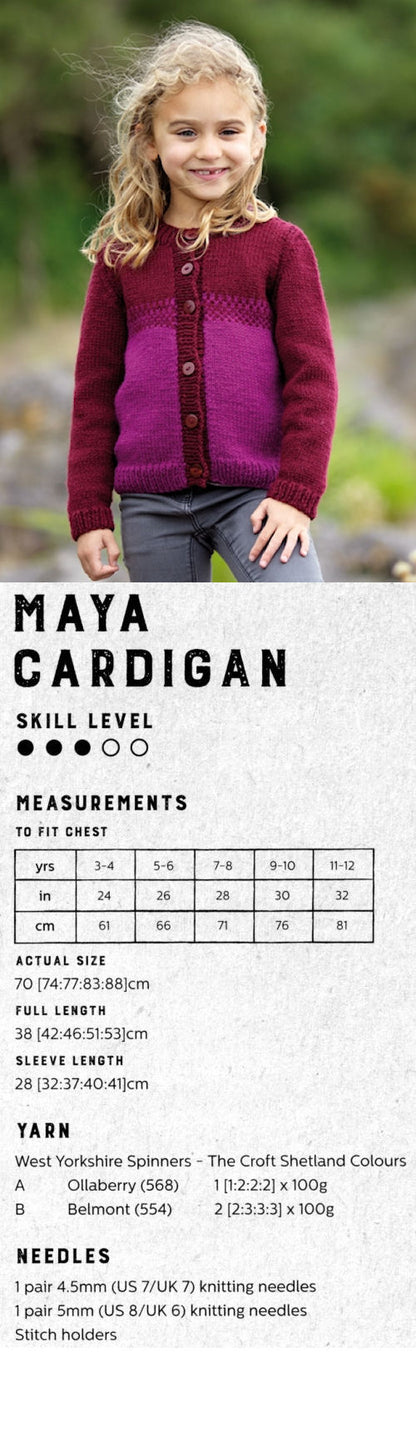 The Croft:  Shetland Colours -- Maya Cardigan
