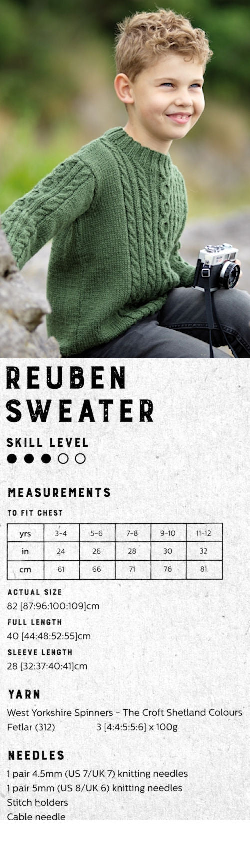 The Croft:  Shetland Colours -- Reuben Sweater