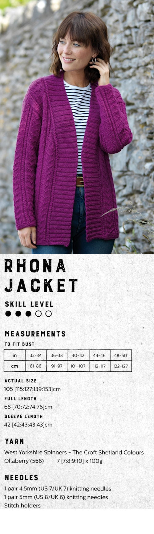 The Croft:  Shetland Colours -- Rhona Jacket