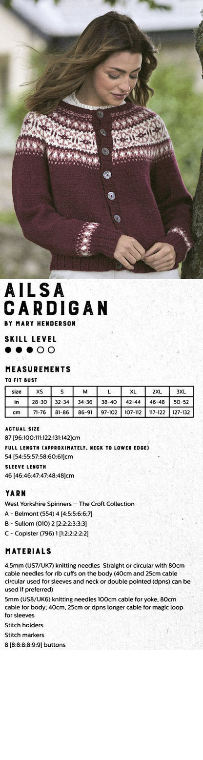 The Croft:  Shetland Country -- Ailsa Cardigan