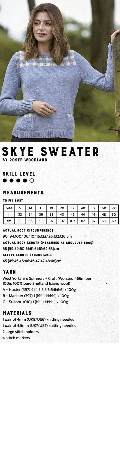 The Croft:  Shetland Country -- Skye Sweater