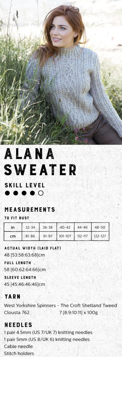 The Croft:  Shetland Tweed -- Alana Cardigan