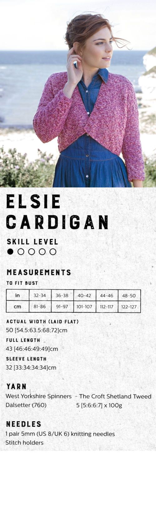 The Croft:  Shetland Tweed -- Elsie Cardigan