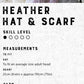 The Croft:  Shetland Tweed -- Heather Hat and Scarf