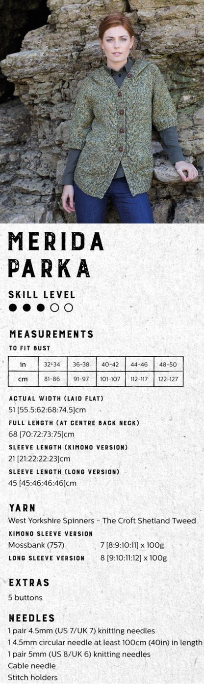 The Croft:  Shetland Tweed -- Merida Cardigan