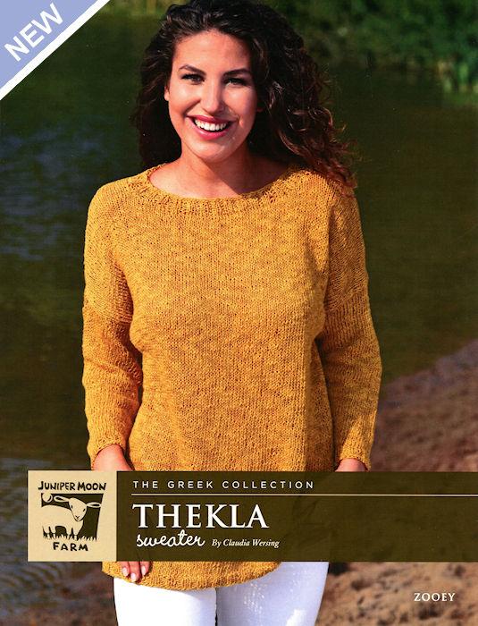 Thekla Sweater Pattern Leaflet by Claudia Wersing for Juniper Moon Farm