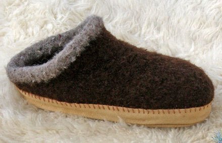 Fiber Trends Suede Slipper Sole